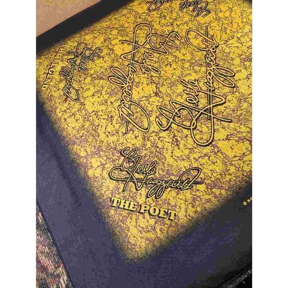 1998 Merle Haggard 'The Workin' Man' Vintage Hankerchief - Picture 4 of 7